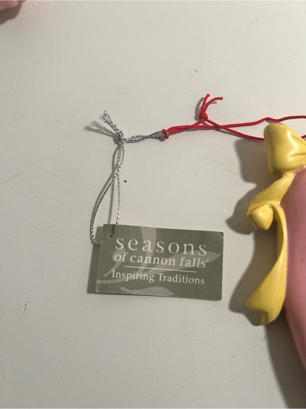 Vintage 2010 Seasons of Cannon Falls Ballerina Ballet Slipper Ornament Set of 4